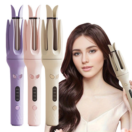 Negative Ions Automatic Hair Curler 28mm Electric Ceramic Curling Hair Stick Rotating Curl Waves Anti-Tangle Curling Iron Styler