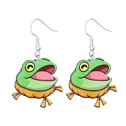 Adorable Animal Drop Earrings - Stainless Steel Acrylic Jewelry Women's Fashion Accessories