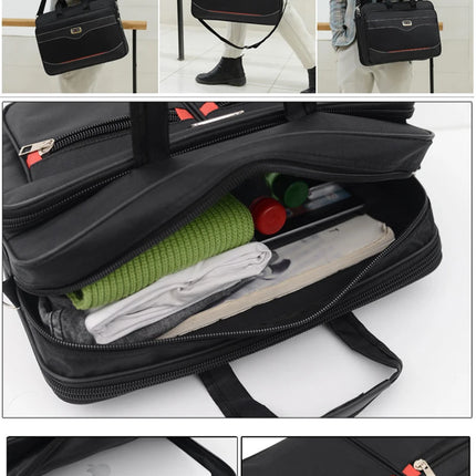 Simple Tote Men Business Briefcase Handbag For 15.6 inch Laptop Bags Large Capacity Shoulder Bags Travel Notebook Messenger Bag