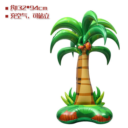 Huge 4D Standing Animals Balloon Jungle Safari Cartoon Dinosaur Crocodile Ballon Kids Boys Happy Dino Theme Birthday Party Decor