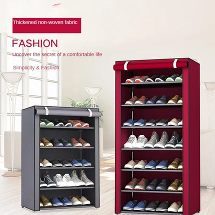 Multi-tier Combination Shoe Rack Home Bedroom Living Room Dustproof Storage Shoe Cabinet Dormitory Simple Shoe Organizer