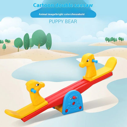 Outdoor Countyard Animal Seesaw Board Toys Children Sport Entertainment Props Two Person Seesaw Interactive Game Toys for Kids