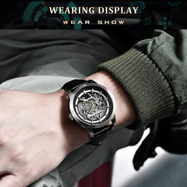 2024 PAGANI DESIGN New Men Luxury Automatic Mechanical Watch Stainless Steel Waterproof Sports Leather Watch Relogio Masculino