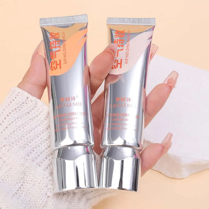 Waterproof Liquid Foundation with Brush Face Makeup Base Moisturizing Full Cover Acne Scars Concealer BB Cream Korean Cosmetics