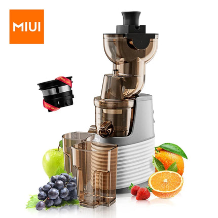 MIUI Slow Juicer New FilterFree Electric Cold Presses with Stainless Steel strainer (FFS6),Rated power 250W, Modle-Professional