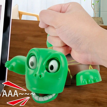 Press To Sound Panicked Turtle Coaster Gaping Eyes Creative Turtle Base Cup Mat Frightened Non-slip Water Cup Pad Cafes