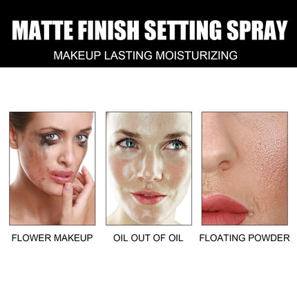 EELHOE Makeup Setting Spray Matte Finish Waterproof Long Lasting Oil Controling Refreshing Quick Foundation Fixer Make Up Spray