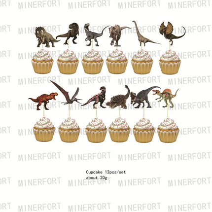 New Jurassic World Theme Party Disposable Tableware Jurassic World Dino Birthday Party Decorations Jungle Party Supplies Toys