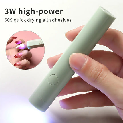 LULAA LED Light Nail Lamp Portable Gel Polish Drying Lamps UV Curing Flashlight Machine Pin Cure for Professional Nails Dryer