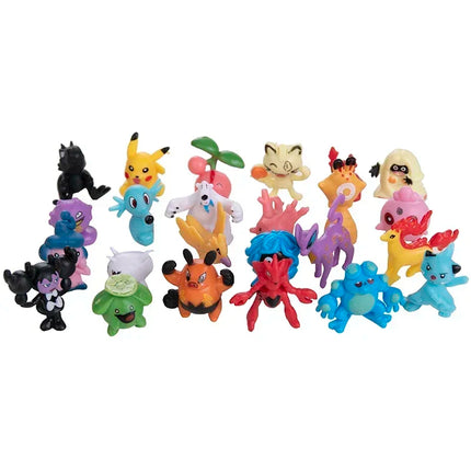 24-144pcs Pokemon Action Figure Pikachu Anime Model 2-3CM Ornamental Decoration Mini Model Doll Toy Kids Christmas Gifts