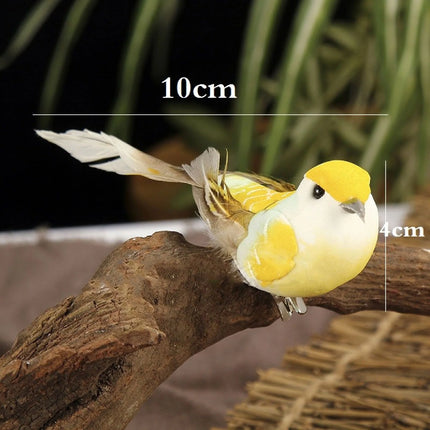 6pcs Creative Bird Model Gift Favor Home Decorative Craft Ornaments Display Table Decorations Animal Miniatures