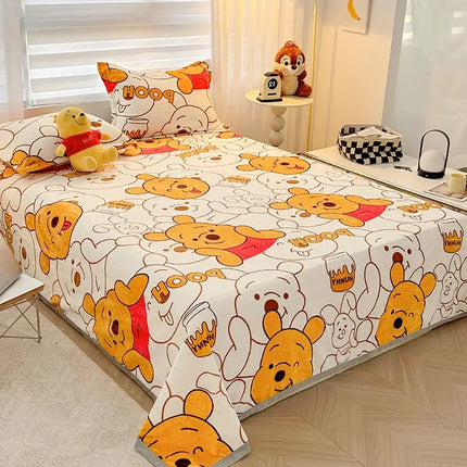 Winnie Bear the Pooh Cartoon Blanket Kawaii Velvet Sheet Home Textile Flannel Soft Warm Throw Bedding Sofa Cover for Girls Gift