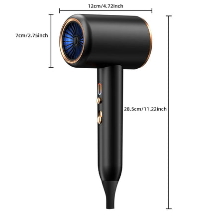 Professional Hair Dryer Hot Cold Wind Air Brush Hairdryer Negative Lonic Blow Dryer  Strong PowerDryer Salon Tool 2400W 3th Gear