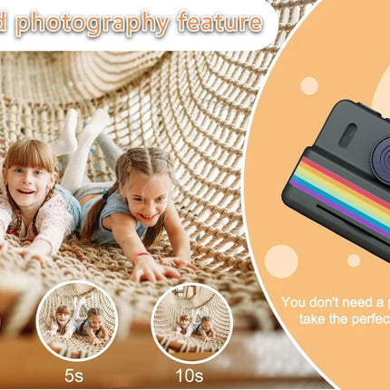 Instant Print Camera For Photography Mini Printer Portable Thermal Digital Children Photo Kids Camera 2.8inch HD Video Toy Gifts