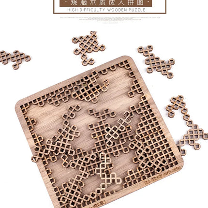 Impossible Adult Jigsaw Wooden Puzzles For Adults Games Brain Burning Wooden Puzzle Children 3D Puzzle Brain-teaser Puzzle Toys