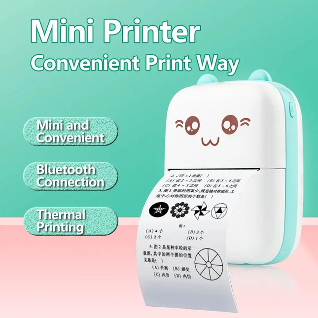 Print Paper Mini Portable Thermal Printer Paper Sticker | White Thermal Paper Photo Pocket Thermal Printer 57mm Printing Paper