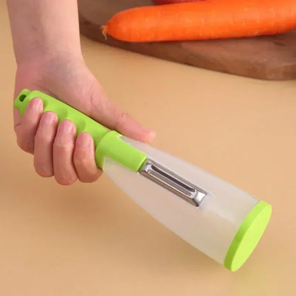 Peeler with Container Stainless Steel Multifunctional Fruit Knife with Storage Box for Vegetable Potato Home Kitchen Accessories