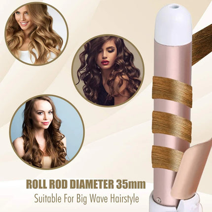 1.1/1.25inch Rotating Curling Iron Curling Wand Automatic Hair Curler 30s Instant Heat Auto Hair Waver Hair Styling Irons