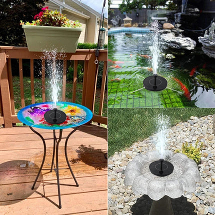 Solar Powered Water Fountain Outdoor Swimming Pool Pond Bird Bath Decoration Garden Waterfall Solar Water Fountain Pump Kit