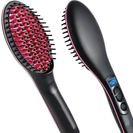 Electric Hair Straightening Brush Hot Comb Adjustable Temperature Hair Straightener Professional Women's Hair Heating Comb