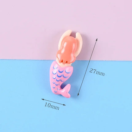 Cute 6pcs/Set Resin Cartoon Swimming Figurine Refrigerator Magnets Home Decor 2023 Cute Resin Accessories Gifts for Girls