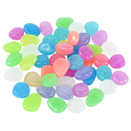 50/25Pcs Outdoor Luminous Stones Glow In Dark Path Patio Lawn Garden Yard Decoration Fish Tanks DIY Luminous Craft Accessories