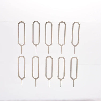 10pcs/set Sim Card Tray Removal Eject Pin Key Tool Stainless Steel Needle For Huawei For IPhone IPad Samsung