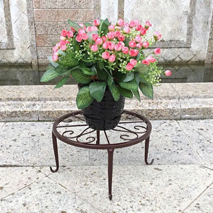 Metal Plant Stand Flower Pot Base Holder Stool for Home Garden Indoor Outdoor Flower Plant Display Free Standing Bonsai Holder