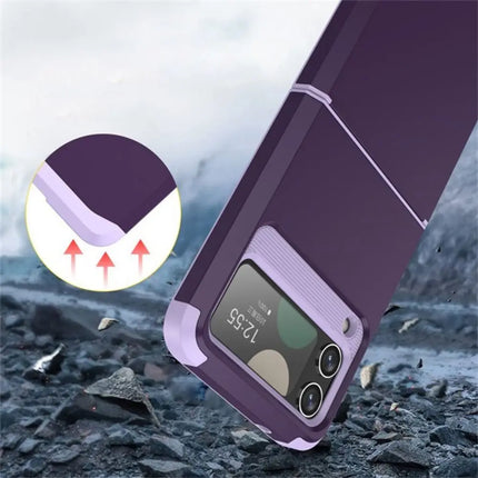 New ShockProof Mobile Phone Case with Hinge Full Cover  Anti-fall Armor Hard Shell Cover for Samsung Galaxy Z Flip 6/5/4/3