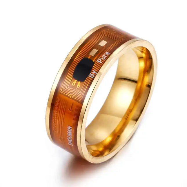 Fashion Men's Ring Magic Wear  Chip NFC Smart Ring Wearable For Android Mobile Device Smart Jewelry Couple Stainless Steel Ring