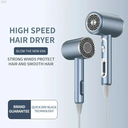 NEW Travel Hair Dryer with Strong Wind Speed and Low Noise for Fast Drying, High-Quality 1600W Hair Care Tool with Smooth Air No