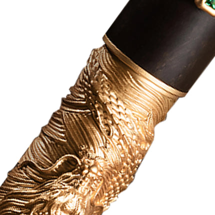 Hongdian N24 Fountain Pen EF F Nib Golden Dragon Year Limited Carving exquisite business Gift Pen school office writing supplies