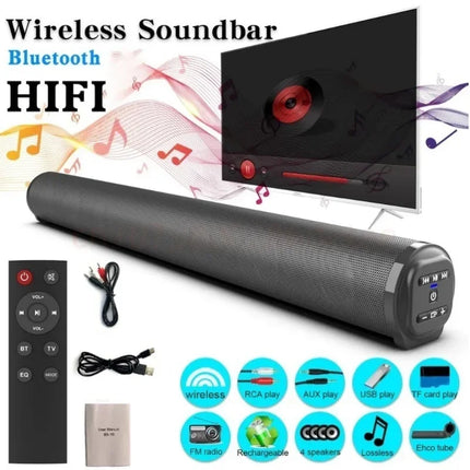 Super Powerful Wireless Bluetooth Sound Bar Portable Speaker Surround Stereo Home TV Sound Box Subwoofer FM Radio Home Theater