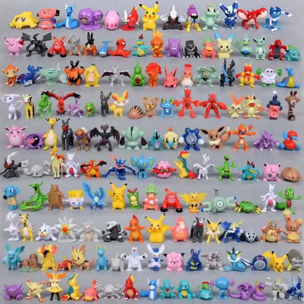 24-144pcs Pokemon Action Figure Pikachu Anime Model 2-3CM Ornamental Decoration Mini Model Doll Toy Kids Christmas Gifts