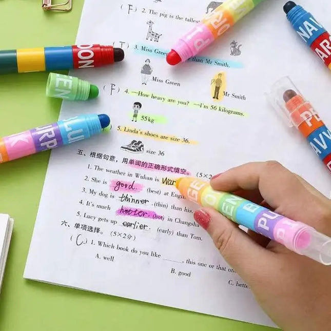 Highlighter Pens 2Pcs Highlighter Markers Vibrant Highlighters For Study Journaling School Office Supplies Aesthetic