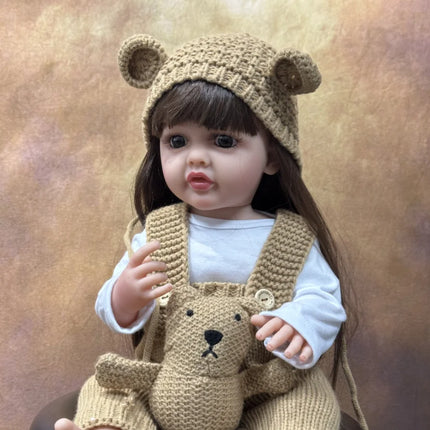 Lifelike Reborn Dolls Realistic Full Silicone Baby Bebe Vinyl 50CM Newborn Girl Doll Princess Toddler Toy Gift