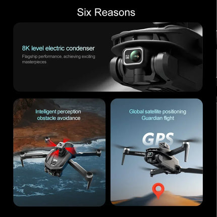 For Xiaomi V168 Drone 8K 5G GPS Professional HD Aerial Photography Dual-Camera Omnidirectional Obstacle Avoidance Drone Original