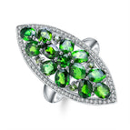 925 Sterling Silver / Chrome Diopside / United States | 9