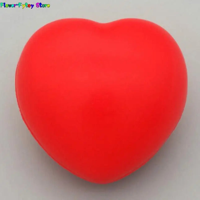 Stress Pressure Relief Relax Novelty Fun Gifts Vent Gag Toy Funny Squeeze Heart Shaped Ball Soft Foam Anti Stress Ball Toys 1Pcs