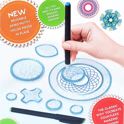 22pcs Spirograph Spiral Art Drawing Kit The Classic Way to Make Countless Amazing Designs For Kids Drawing Rulers Toys Set