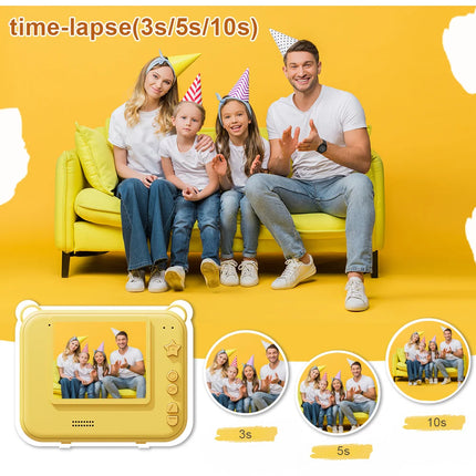 Digital Children Camera Photography Instant Print Photo Kids Video Recorder Mini Thermal Printer Video Educational Birthday Gift