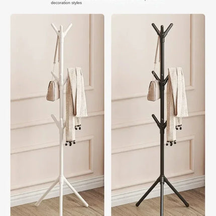 Clothes and Hats Rack Floor To Floor Bedroom Coat Hook Bedroom Vertical Tree Branch Shape Holder Hat Scarf Handbag Storage Hange