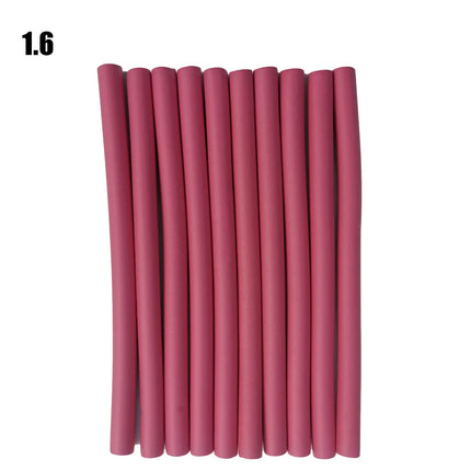 10pcs Flexible Hair Curling Rod Hair Curler Makers Soft Foam Bendy Twist Curls Flexi Rollers Styling Tools Hair Roller No Heat