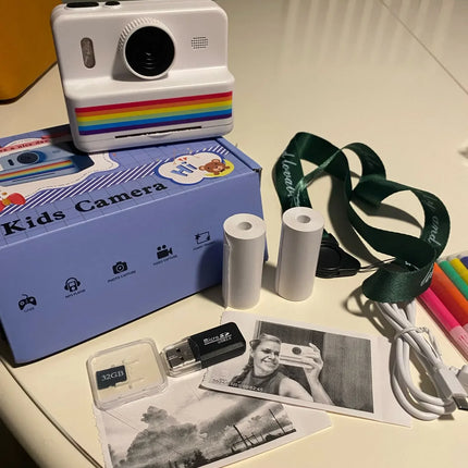 Instant Print Camera For Photography Mini Printer Portable Thermal Digital Children Photo Kids Camera 2.8inch HD Video Toy Gifts