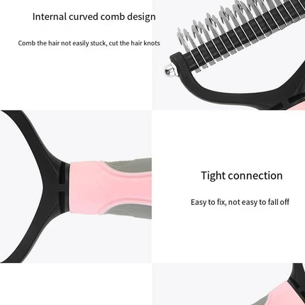 Dog Cat Hair Removal Comb Pet Long Hair Short Hair Pet Grooming Care Brush Trimming Dematting Brush Dog Pet Grooming Equipment