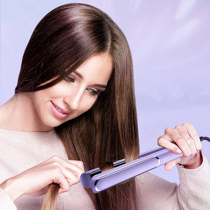 Negative Ion Flat Iron Hair Straightener Curler 10s Fast Heating Pro Ceramic Straightening Curling Iron With Automatic Shut off