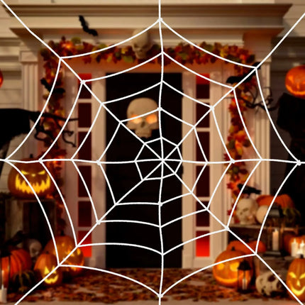 Halloween Spider Web Giant Stretchy Cobweb For Home Bar Haunted House Scary Prop Horror Yard Outdoor Halloween Party Decoration