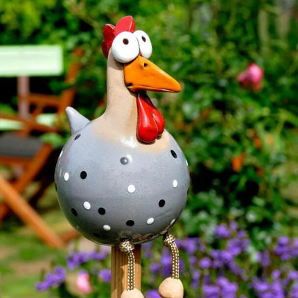 Funny Chicken Fence Decor Resin Statues Home Garden Farm Yard Decorations Chicken Hen Sculpture Art Craft Courtyard