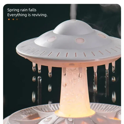 Rain Cloud Night Light humidifier with raining water drop sound and 7 color led light essential oil diffuser aromatherapy