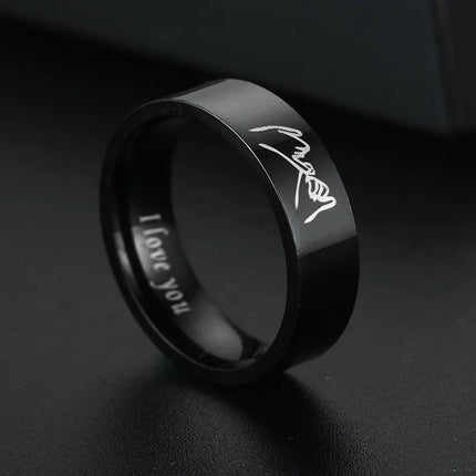 Titanium Steel Ring For Men Women Couple Ring Lovers Promise Ring Wedding Engagement Fashion Jewelry Brithday Gift Wholesale